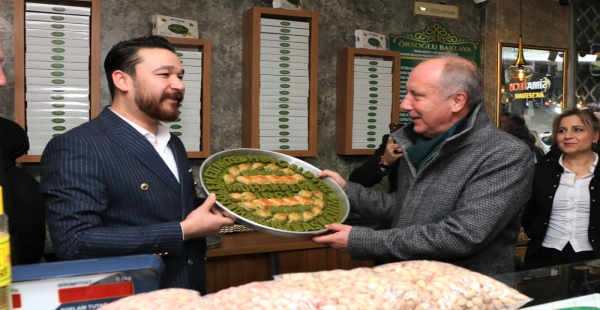 MUHARREM İNCE’YE BAKLAVACI SÜRPRİZİ
