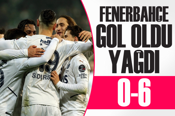 Fenerbahçe’den Rize’de yarım düzine gol!