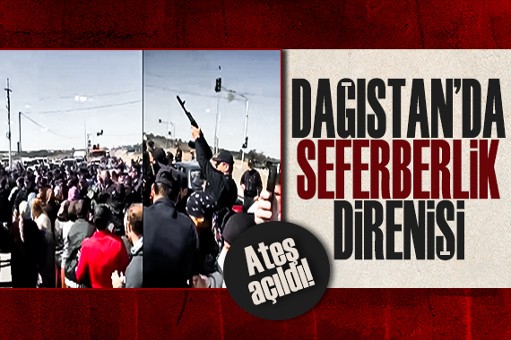 Dağıstan’da seferberlik karşıtı gösteride, Rus askerleri ateş açtı!