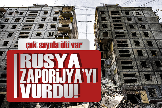 Rus güçleri, Ukrayna’nın Zaporijya kentini vurdu, onlarca ölü ve yaralı olduğu bildirildi!